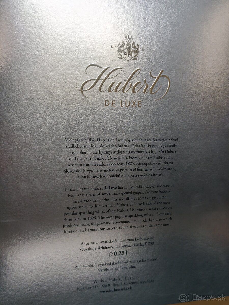 Darčekový set Hubert Deluxe + 2 poháre - 2