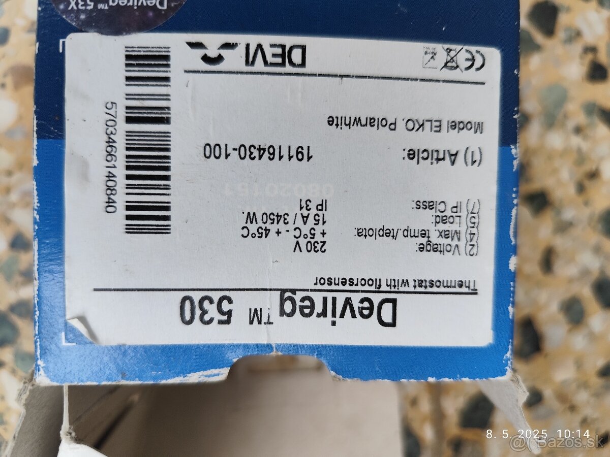 Predám thermostat devireg 530 - 2