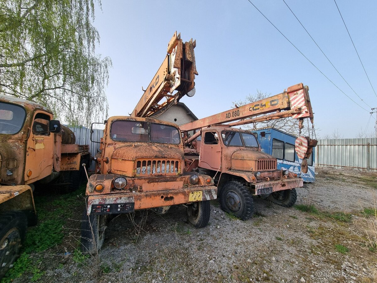 Praga V3S - Vetrieska - Autožeriav - 2