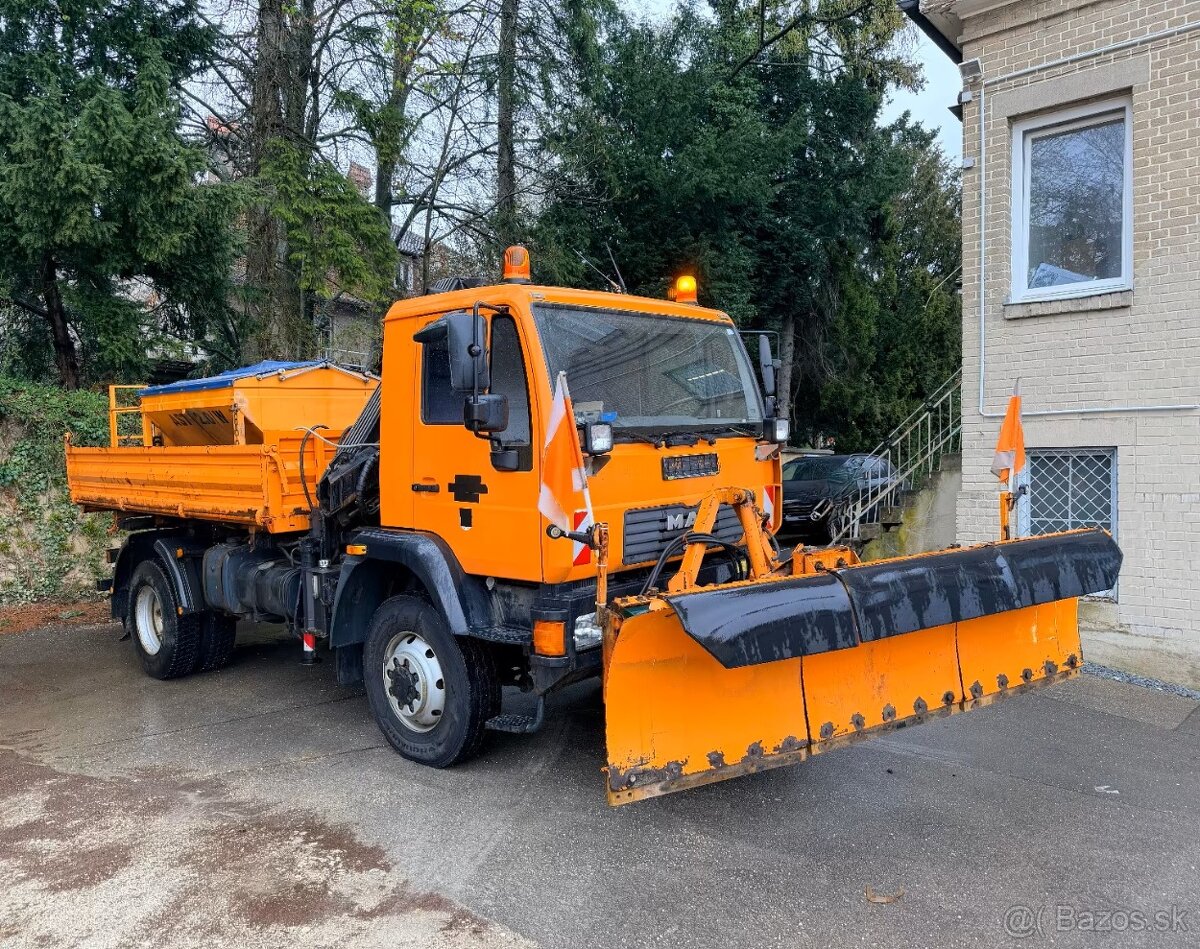 MAN 14.220 Kipper, 4x4, hydraulická ruka - 2