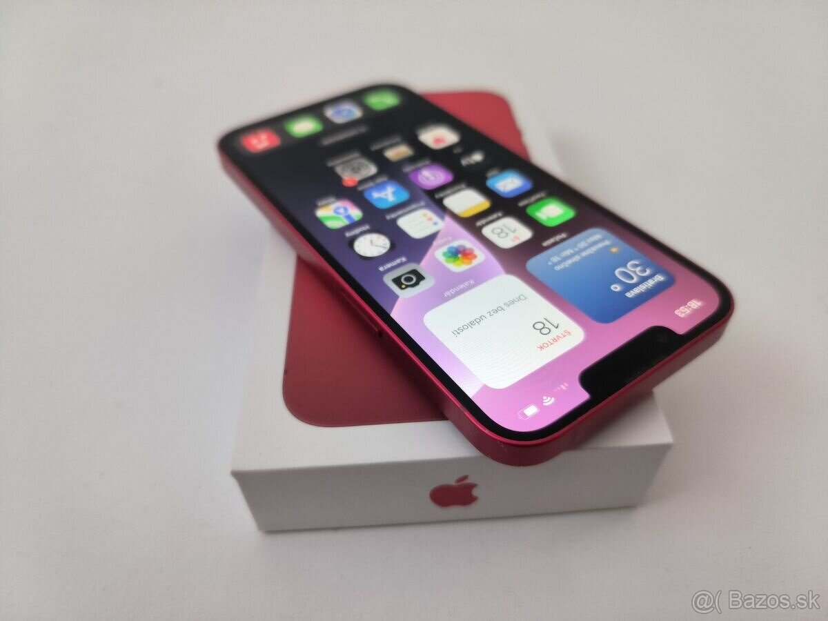 apple iphone 13 mini 128gb Red / Batéria 100% - 2