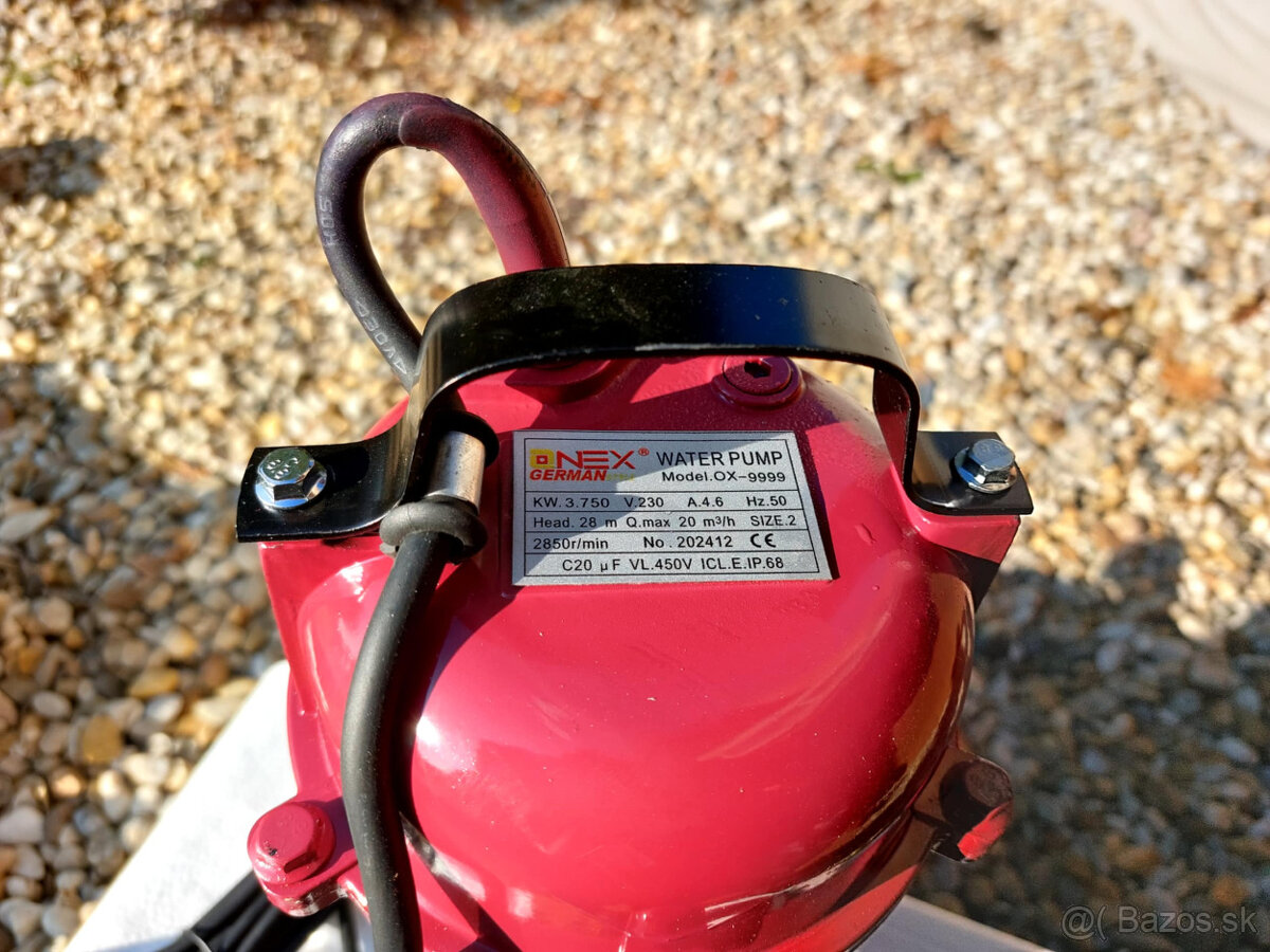 Kalové ponorné čerpadlo Onex drvičom 4 prípojky - 2