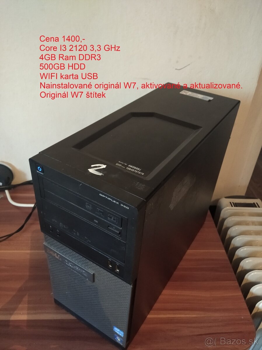 HERNÍ / KANCELÁŘSKÉ Počítače s WIFI a W7 od 790,- - 2