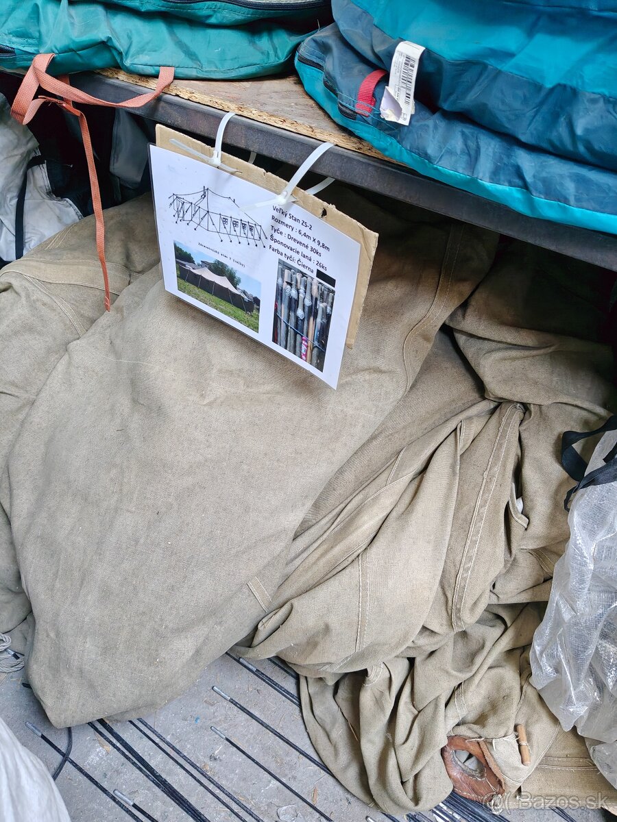 Vojenský stan ZS-2 – 6,4m x 9,8m - 2