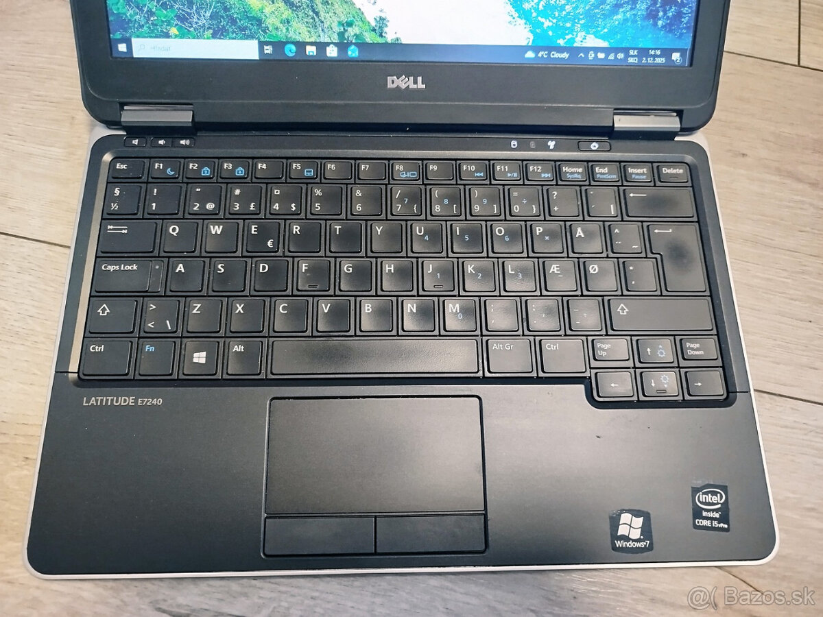 notebook Dell E7240 - 12.5", Core i5-4300u, 8GB, SSD, Win 1 - 2