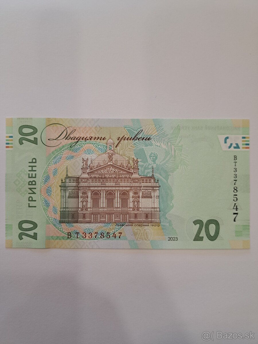 Bankovka 20 hrivna UNC - 2