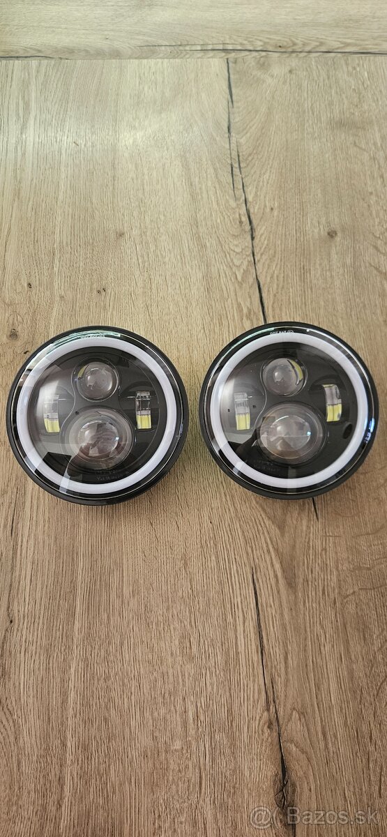 Suzuki samurai predné led svetlá 178mm 7'' (angel eyes)
