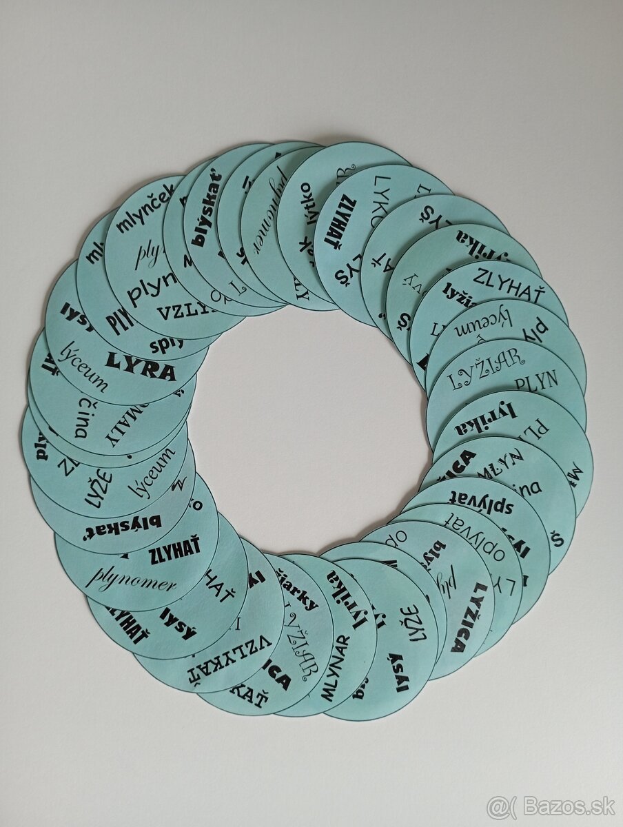 HANDMADE Dobble, sady s vybranými slovami (NOVÉ) - 2