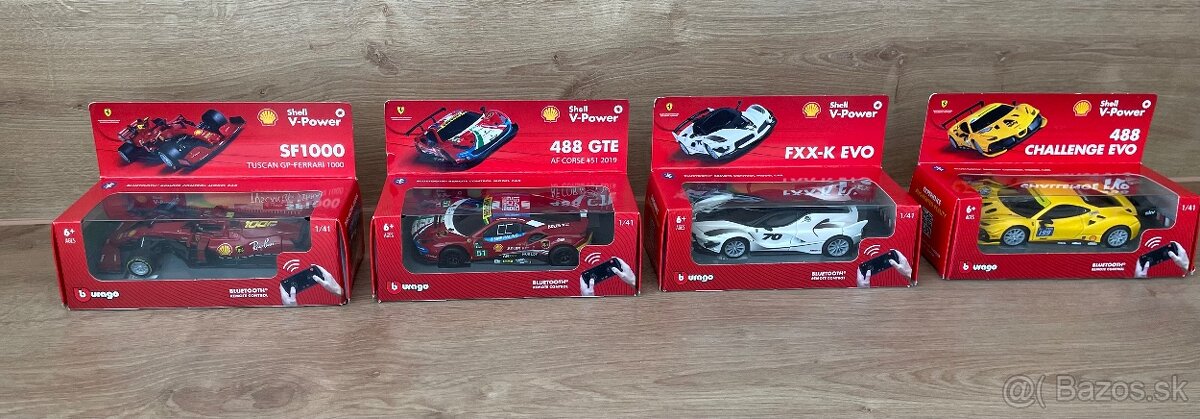 Modely Shell FERRARI kolekcia AUTÁ - 2