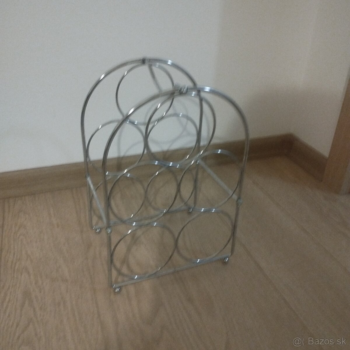 Stojan na 5 fliaš - na víno/alkohol (nepoužívané/nový) - 2