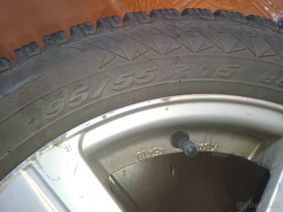 Elektróny- Dezent s pneu 195/55 r15 zimné Pirelli - 2