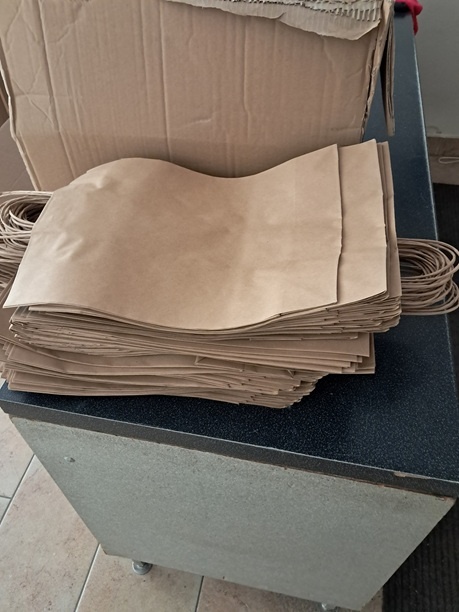 Papierové tašky hnedé 300x120x400 - 2