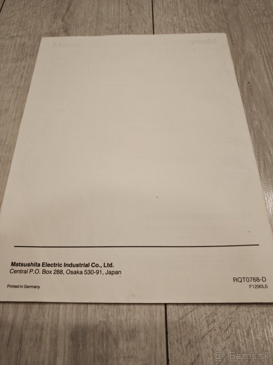 Predám manuál k cd prehravacu Technics SL-PG200A - 2