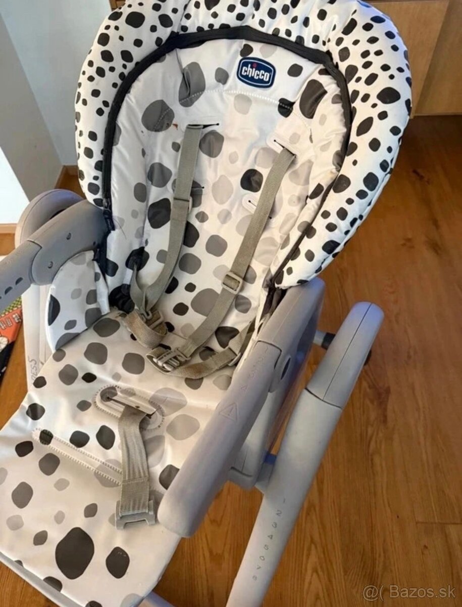CHICCO Stolička jedálenská Polly Progres5 - Anthracite - 2