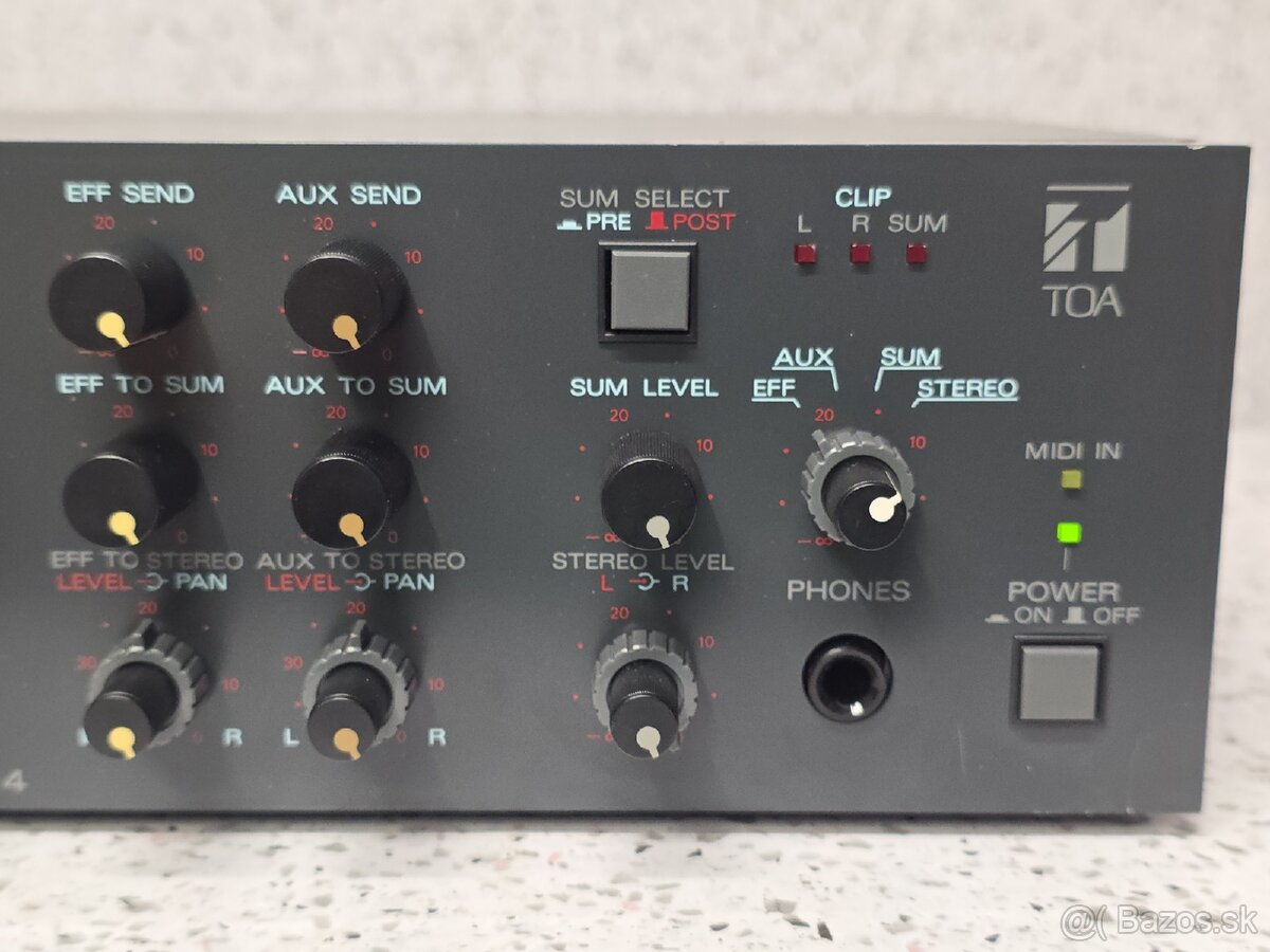 ELECTRONIC MUSIC MIXER TOA MODEL D-4 》 hudobný mixážny pult - 2