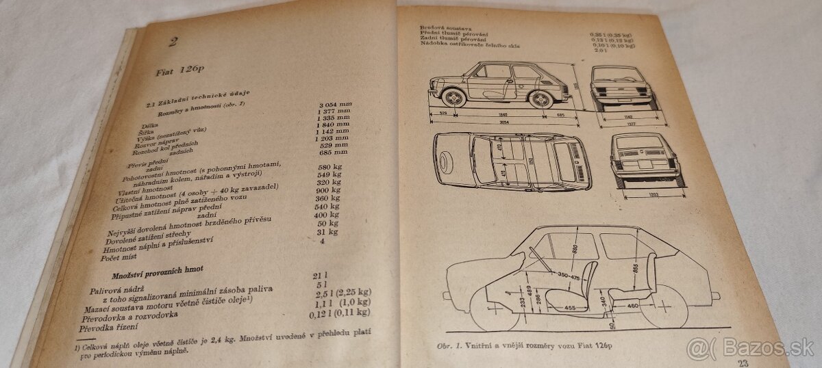 Fiat 126p 127 128 Zastava 1100 veterán manuál údržba opravy - 2