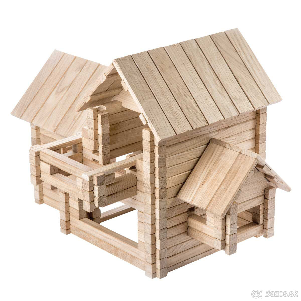 Drevená stavebnica chata – IgroTeco, úplne nová, nerozbalená - 2