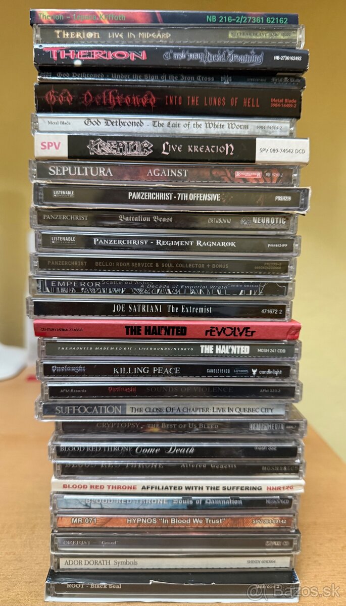 EXKLUZÍVNA ZBIERKA - DEATH, BLACK, THRASH, METAL CD - 2