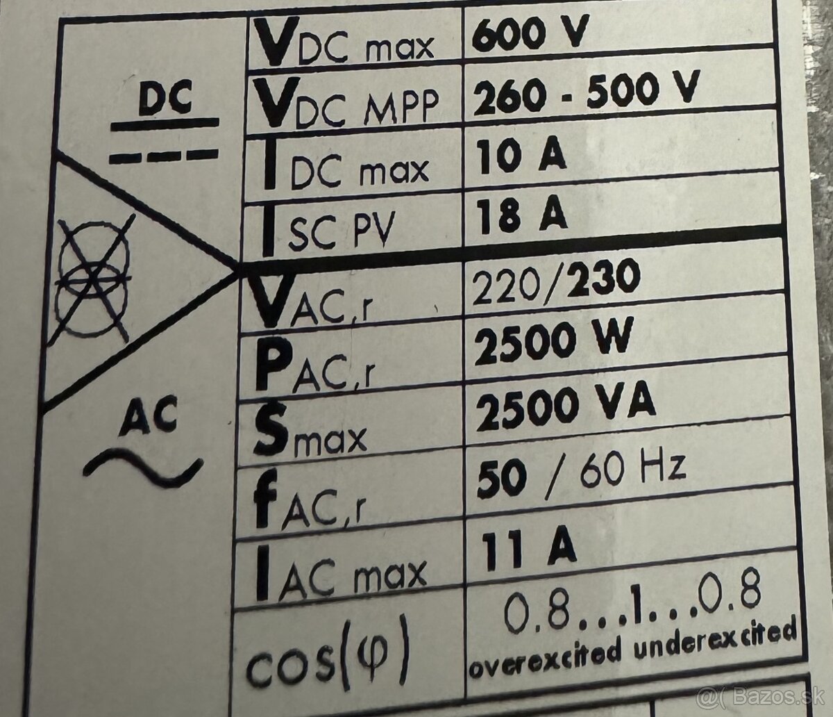 Menič SMA SUNNY BOY SB2.5-1 VL-40 - 2