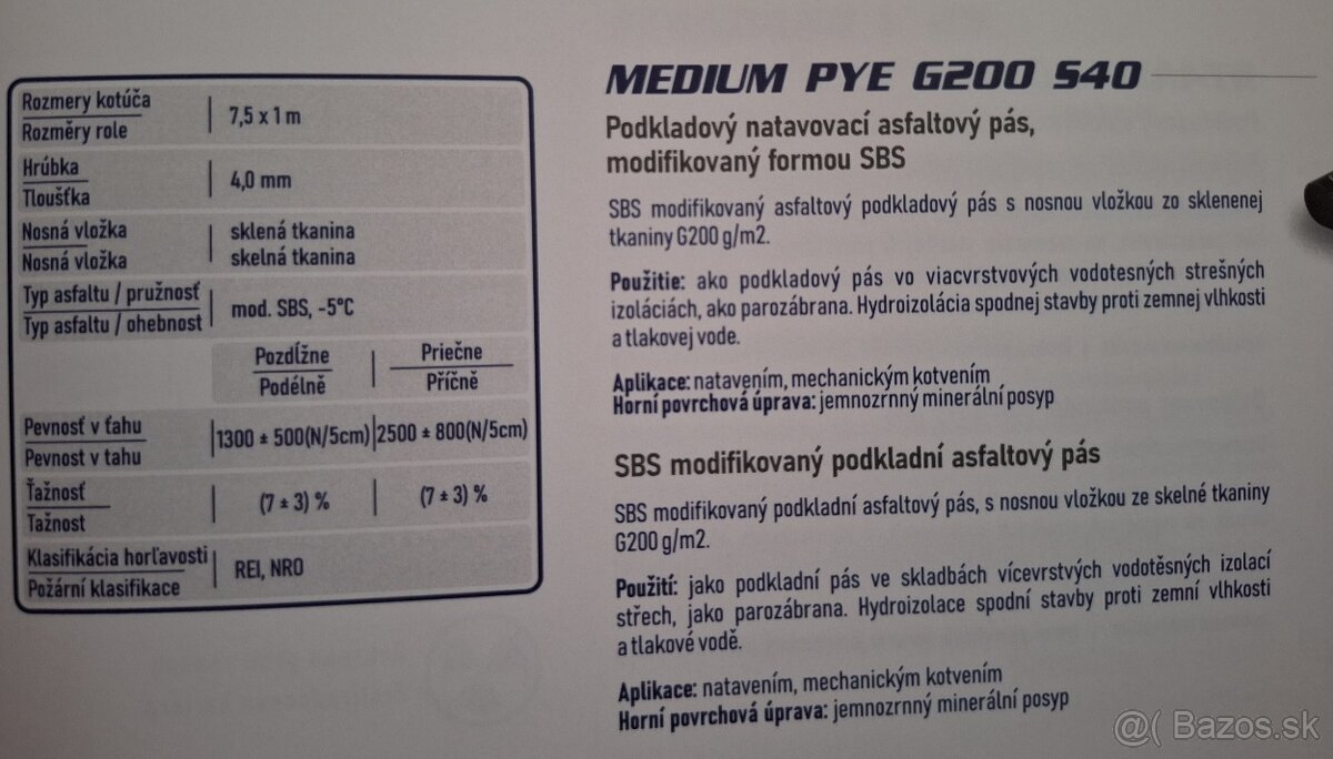 Asfaltový pás G200 S40 - 2