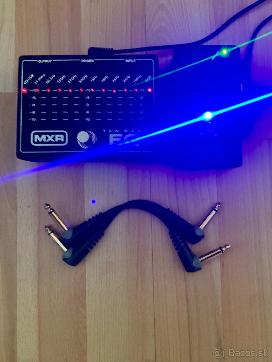 MXR 10 BAND EQ + MXR NOISE CLAMP + 2x PATCH KÁBLE | TOP STAV - 2