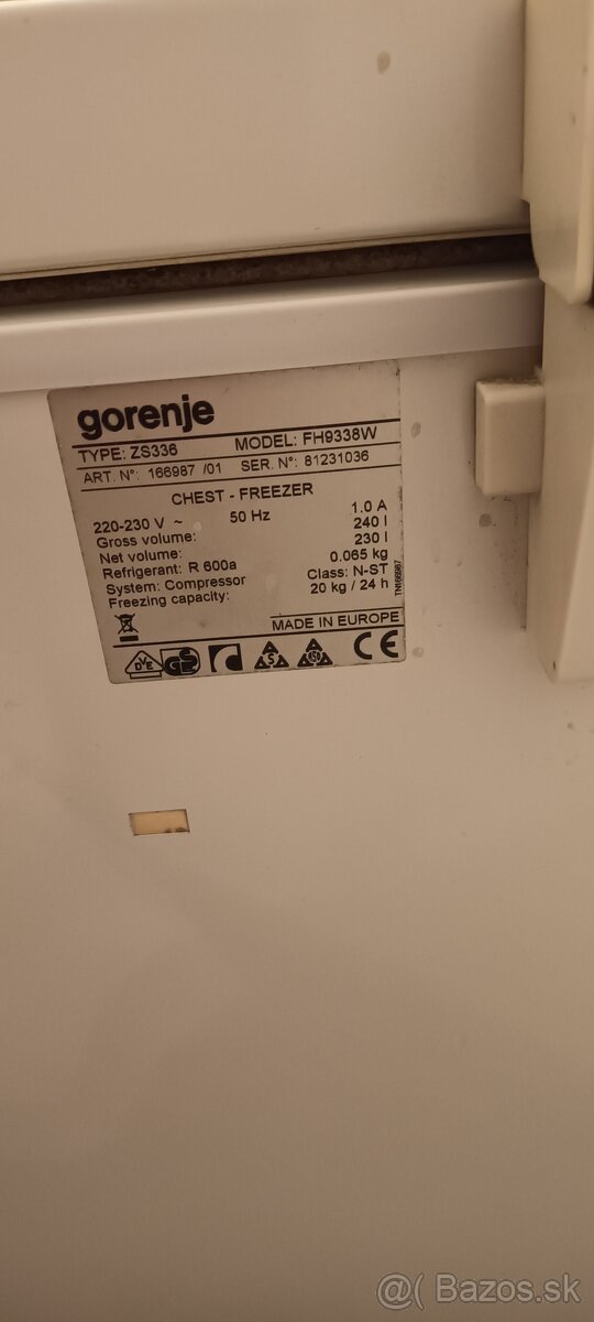 Mraznicka Gorenje len 125e - 2