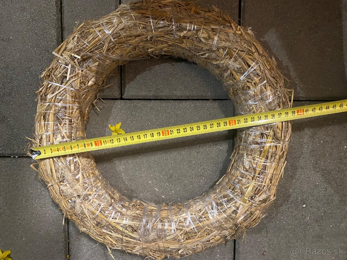 Slamené kruhy na vence 40 cm - 2