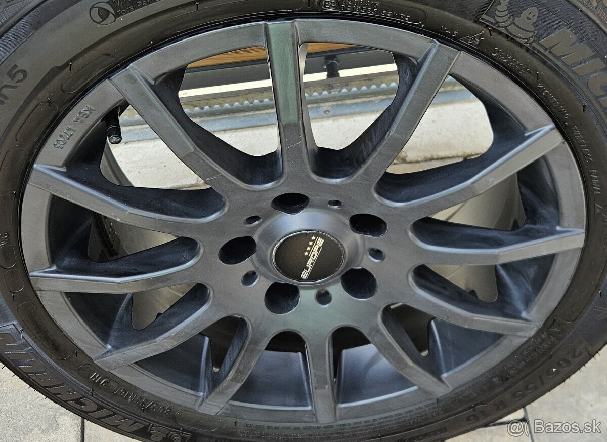 Matné čierne disky 5x112 r16 - 2