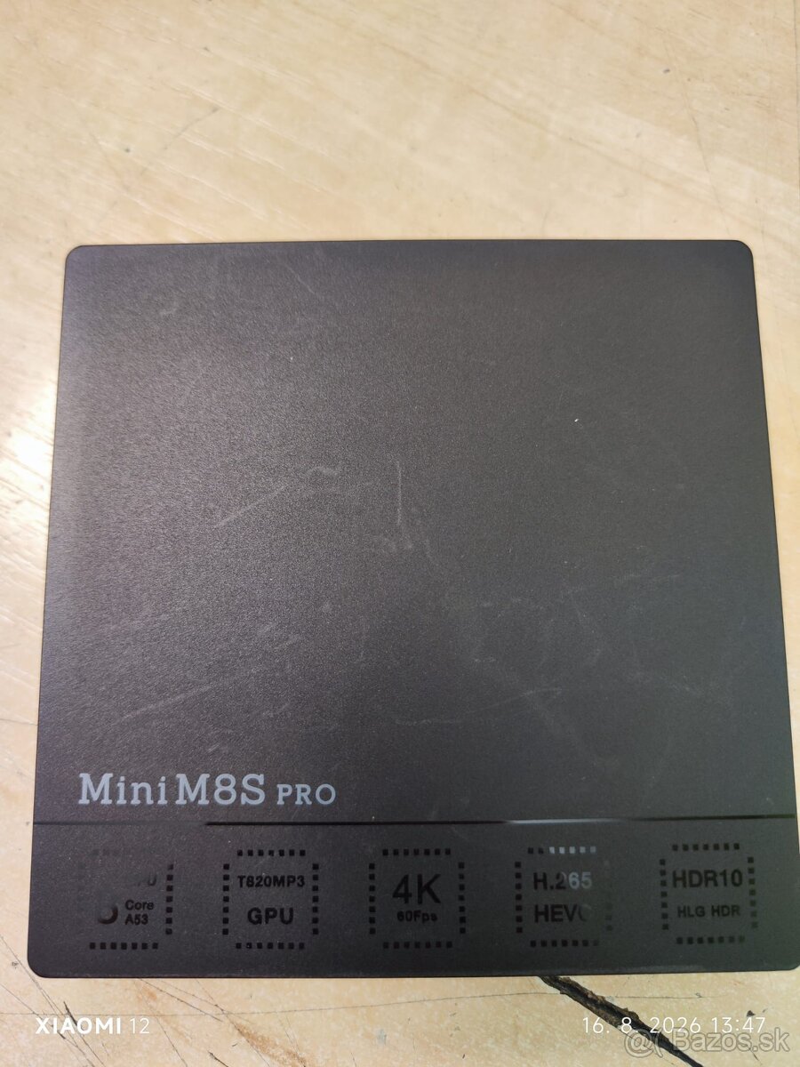 Predám Mini M8S Pro Android 6.0 4K TV Box - 2