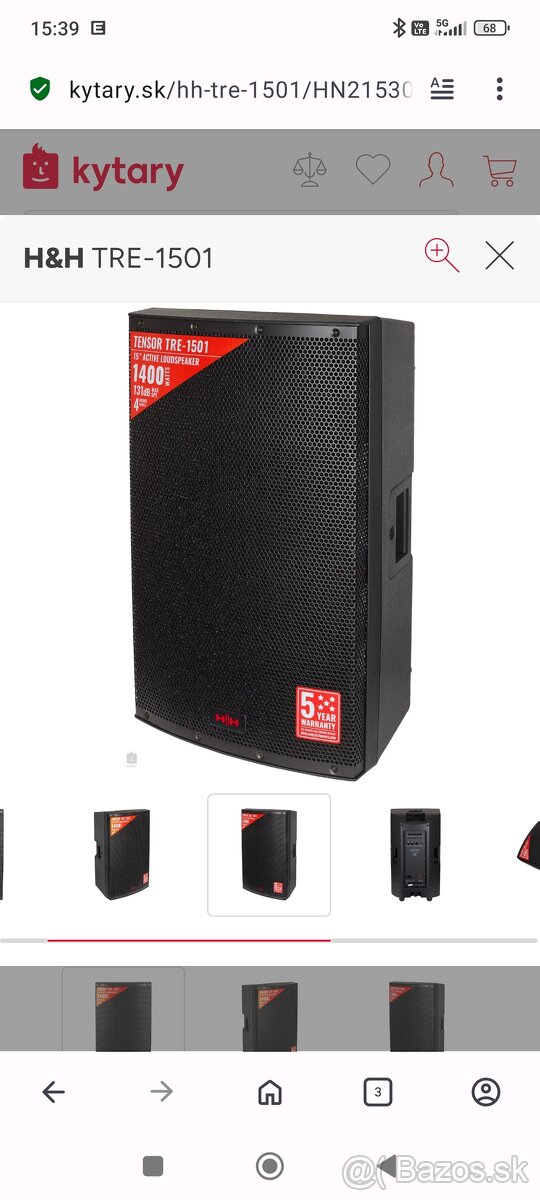 Aktívny reproduktor H&H TRE-1501 - 2