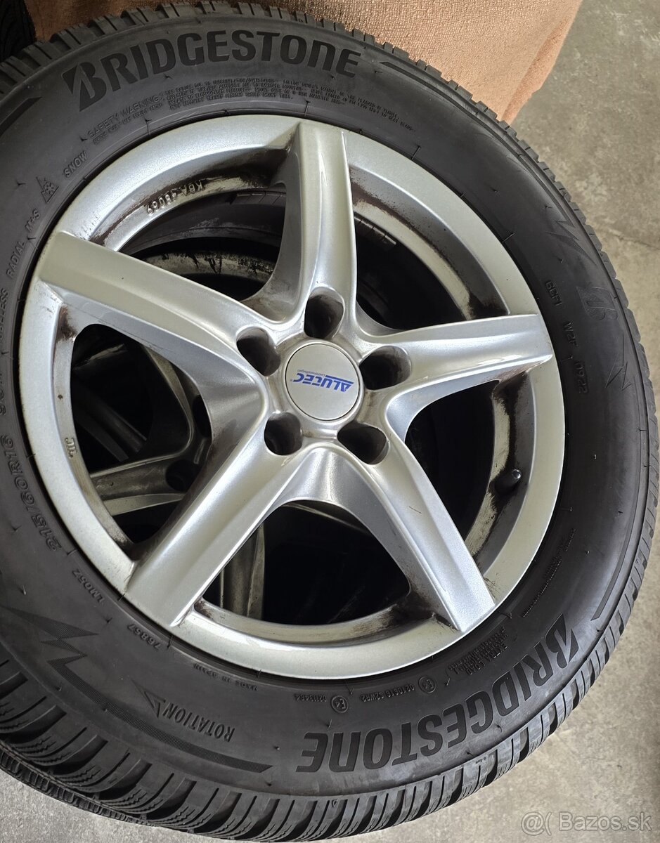 5x112,r16,Alutec,6,5J,et33,215-60-Bridgestone-2022-7mm-top - 2