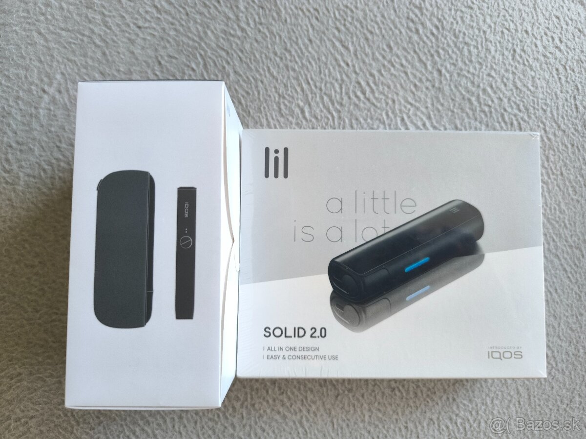IQÔS ILUMA + IiI SOLID 2.0 -nové, originál zabalené - 2