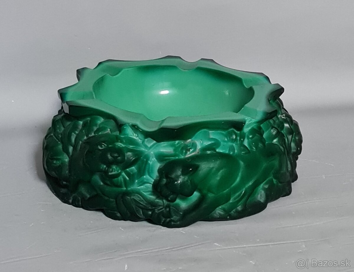 Malachitový popolník , Curt Schlevogt - 2