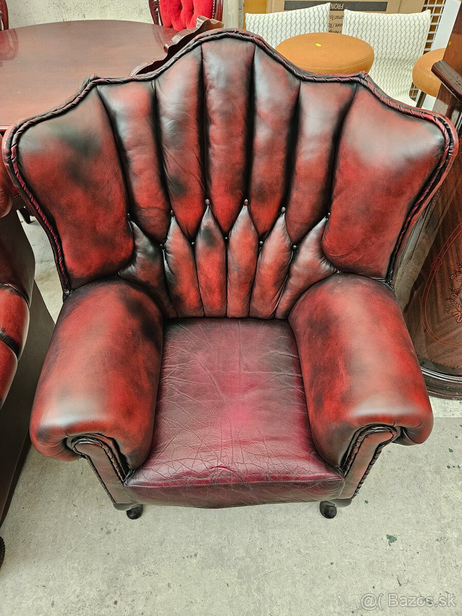 CHESTERFIELD ŠTÝL,KOŽENÉ KRESLO - 2