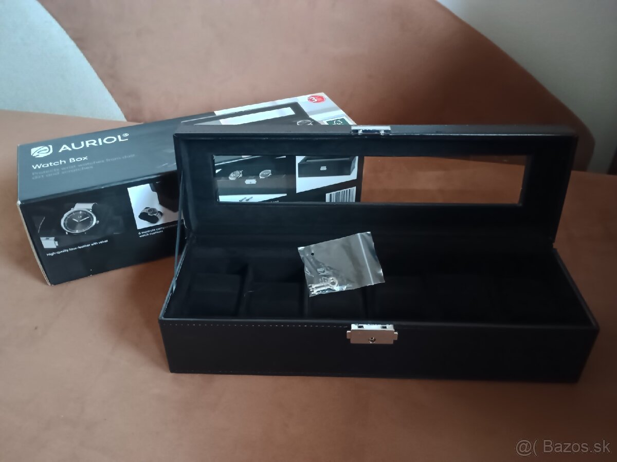Úložný box na hodinky - nový - 2