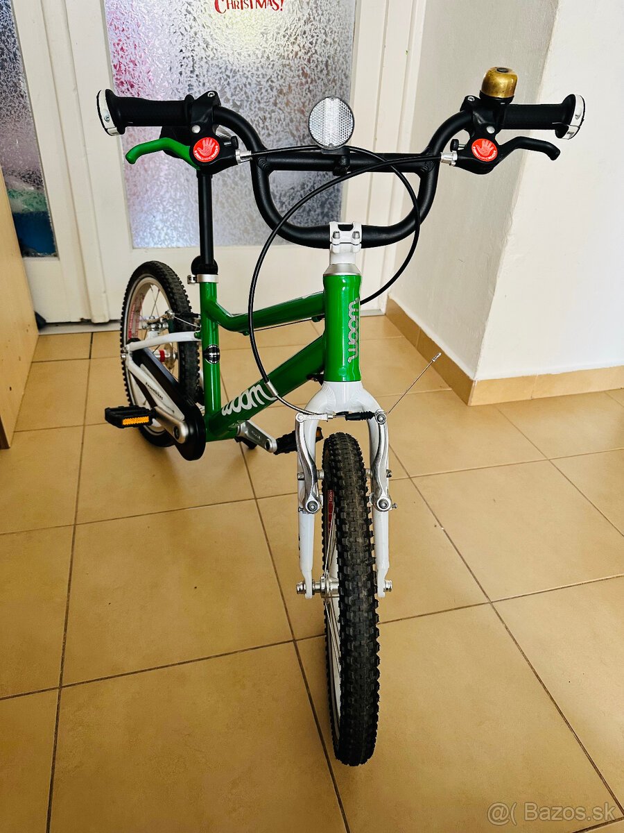 Bicykel Woom 3 zelený + originálny stojan - 2