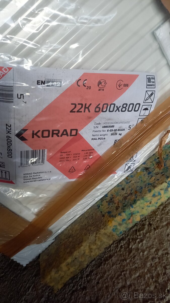 Predam radiator KORAD 22K 600x 800 - 2