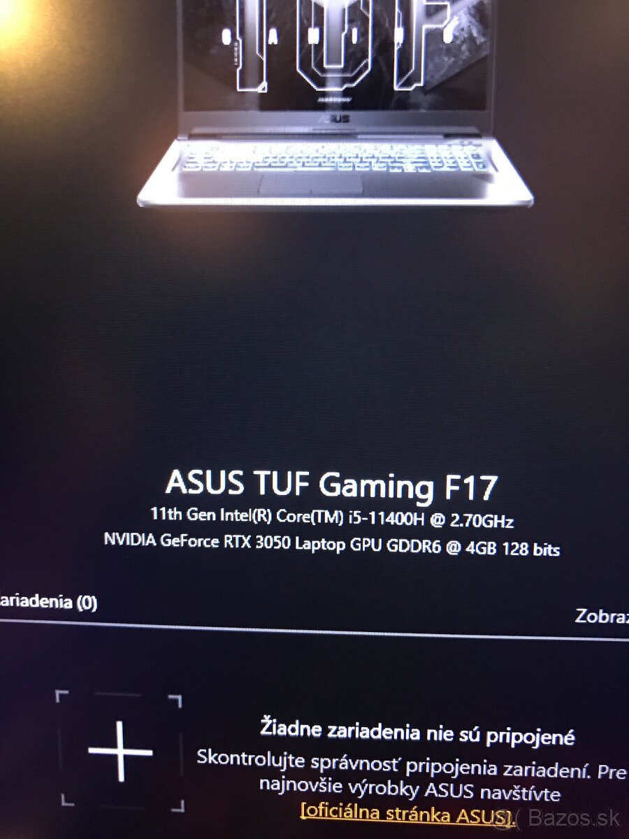 Predám Asus TUF Gaming F17 - 2