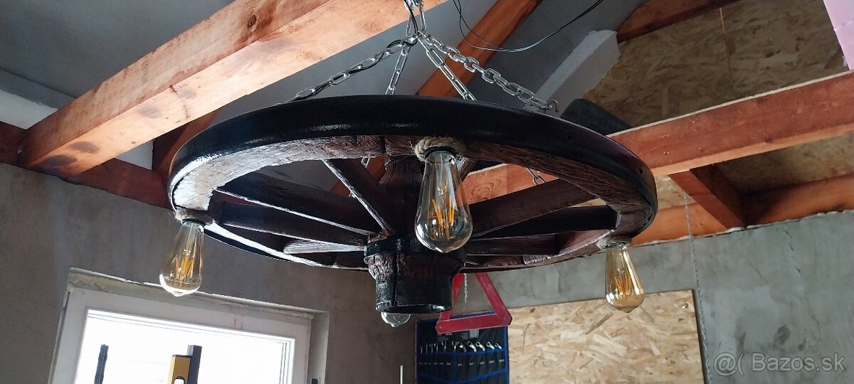 Luster z dreveneho kolesa - 2