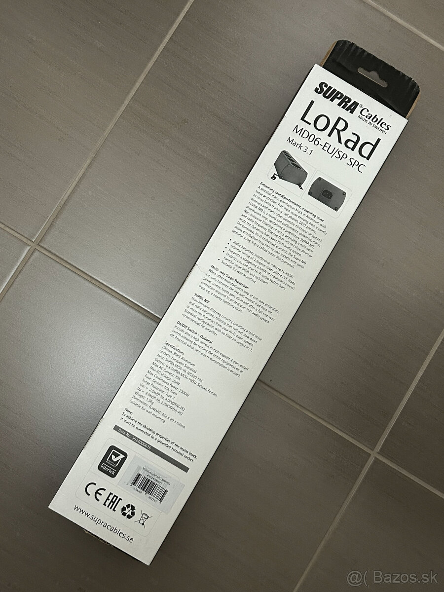 Predám sieťový filter SUPRA - 2