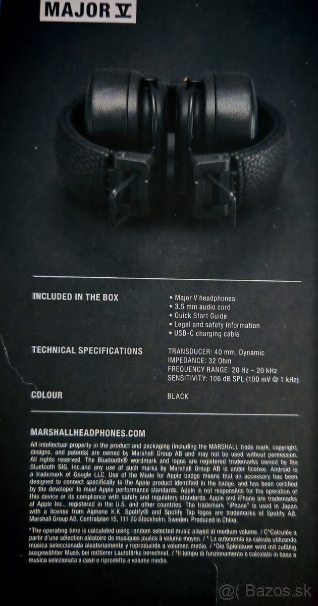 Slúchadlá Marshall Major V - 2