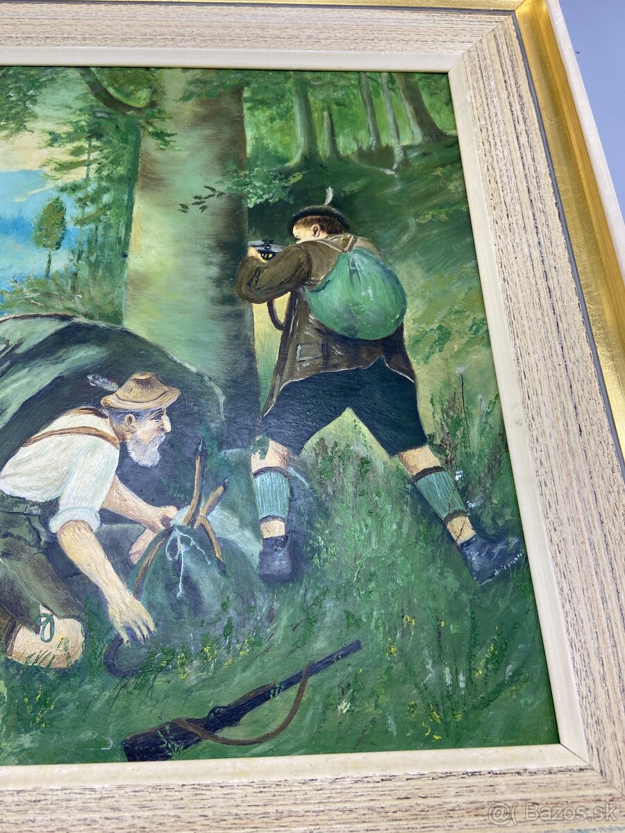 Tlačené obrazy, poľovnícky motív - 2