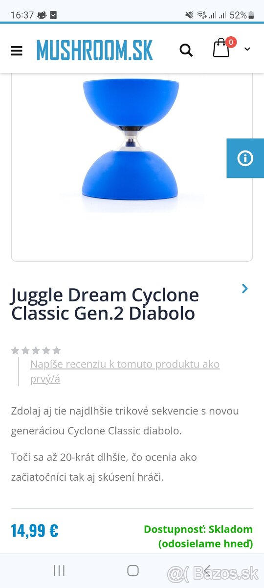 Hračka diabolo s paličkami - 2