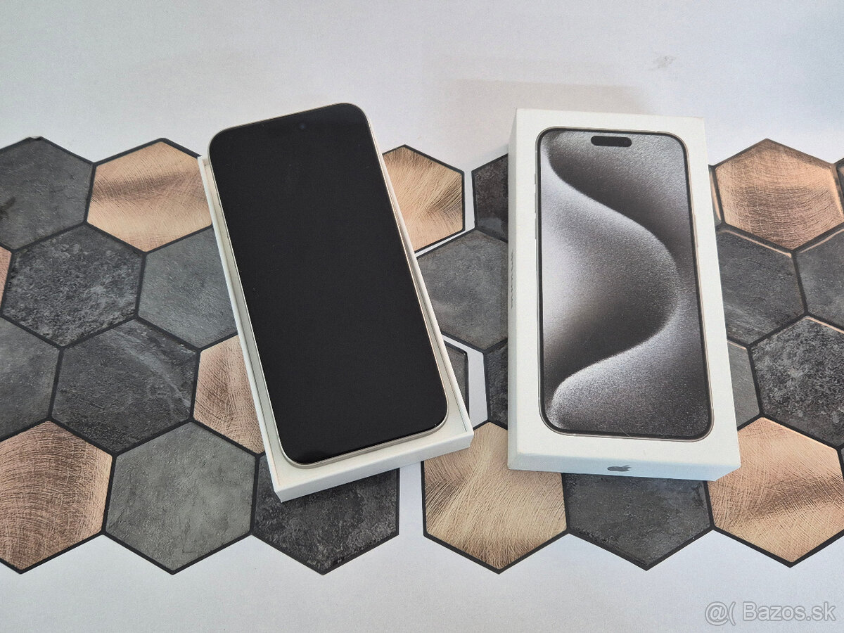 iPhone 15 Pro Max 256GB White Titanium | 83 % batéria - 2