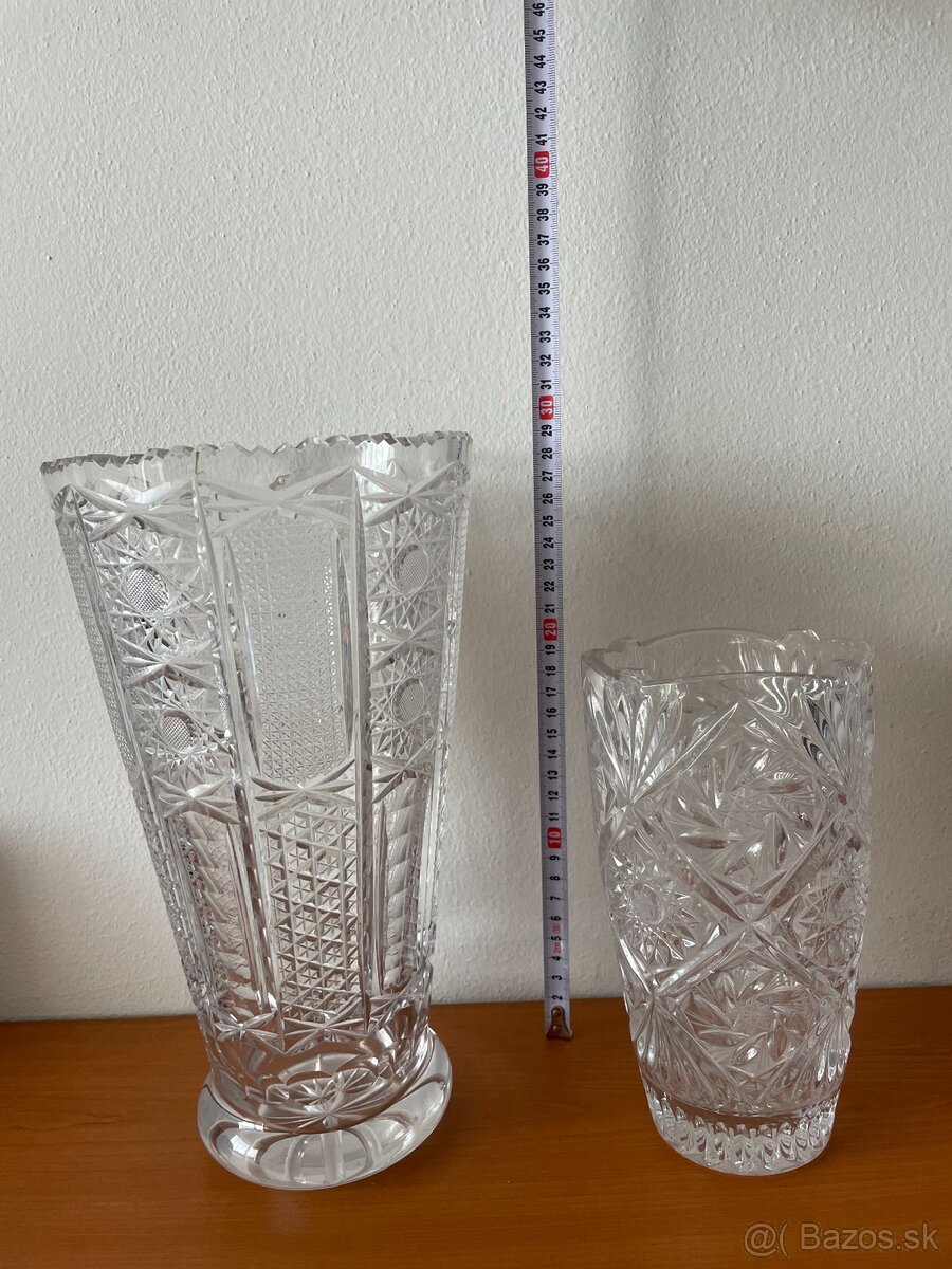 krištáľ - váza, tanier, miska - 2