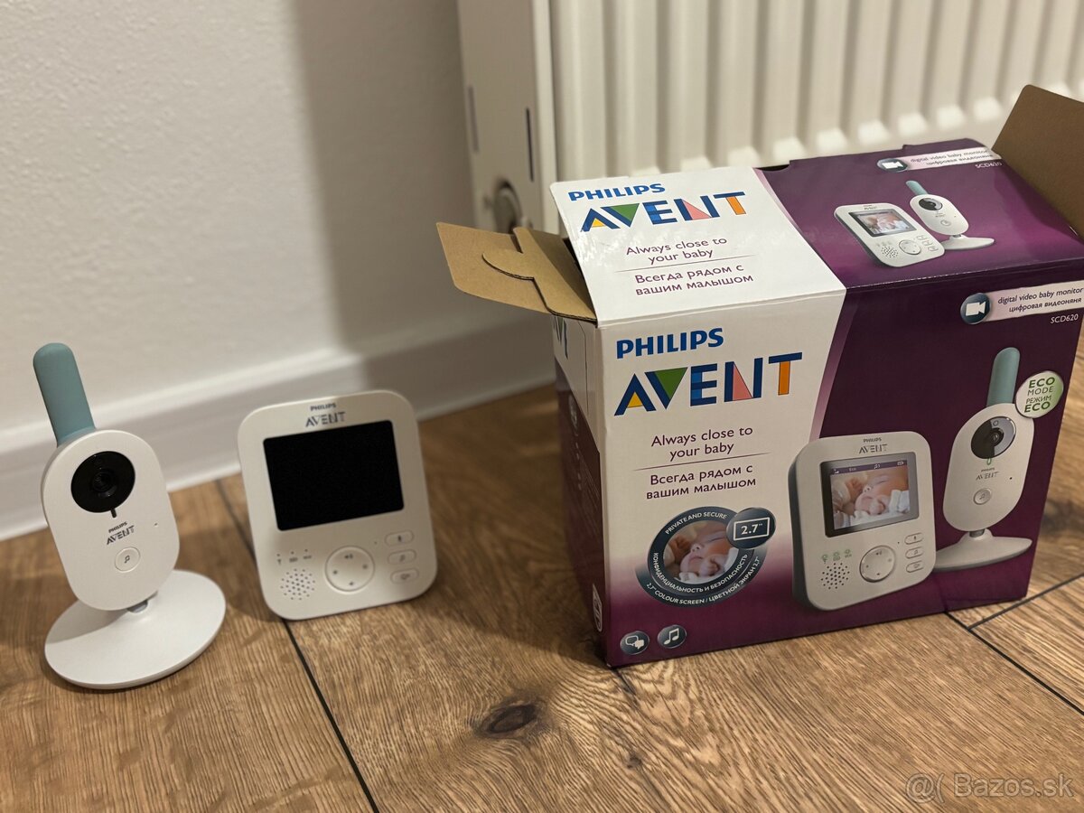 Predám digitálnu video pestúnku Philips AVENT SCD620 - 2