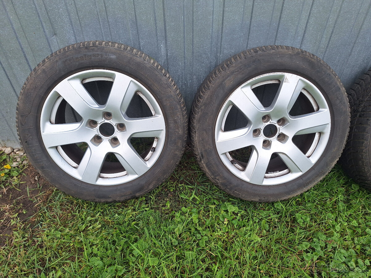 17 ALU 5X112 org.AUDI+Zimne pneu 225x55x17 - 2