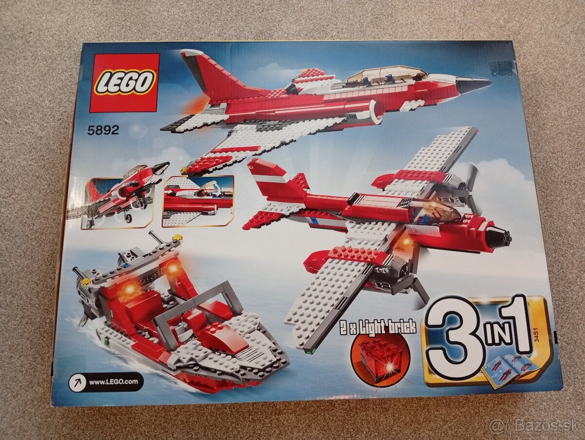 LEGO - Creator Lietadlo 3v1 5892 NEOTVORENÉ - 2