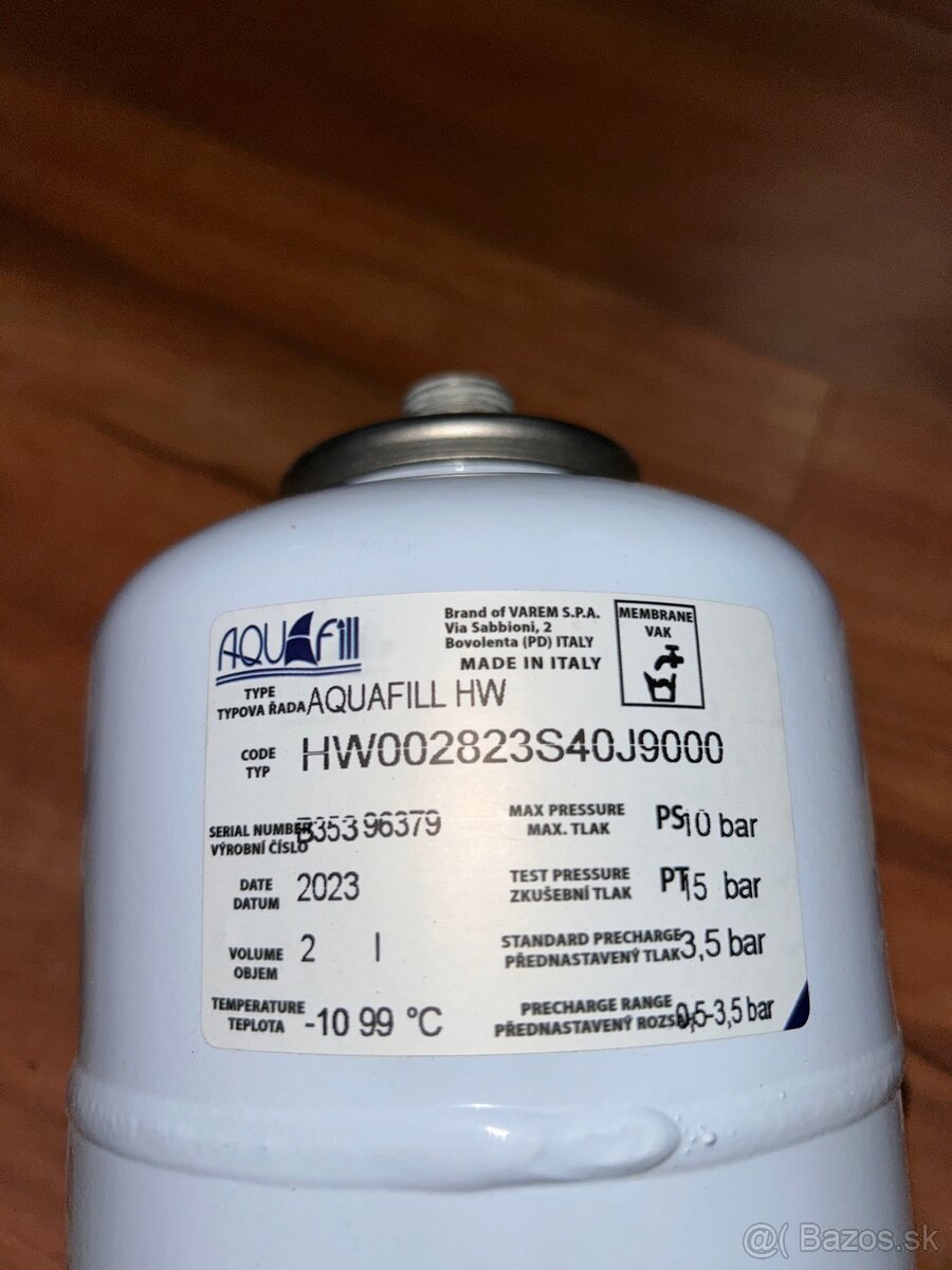 Expanzná (tlaková) nádoba - 2