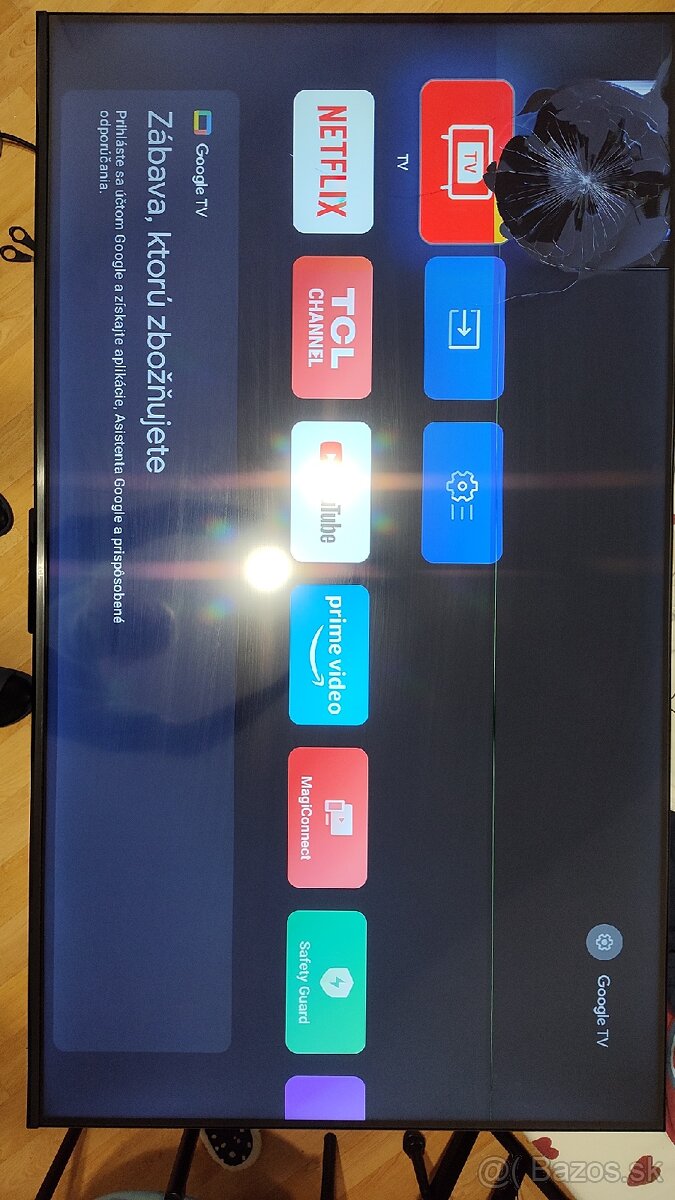 TCL 55P61B funkčný, rozbitý display - 2